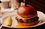 Burger from 4 Charles Prime Rib. (Image via Instagram/@nycprimerib)